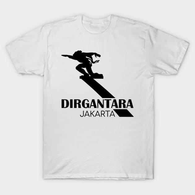 Dirgantara Statue - 01 T-Shirt by SanTees